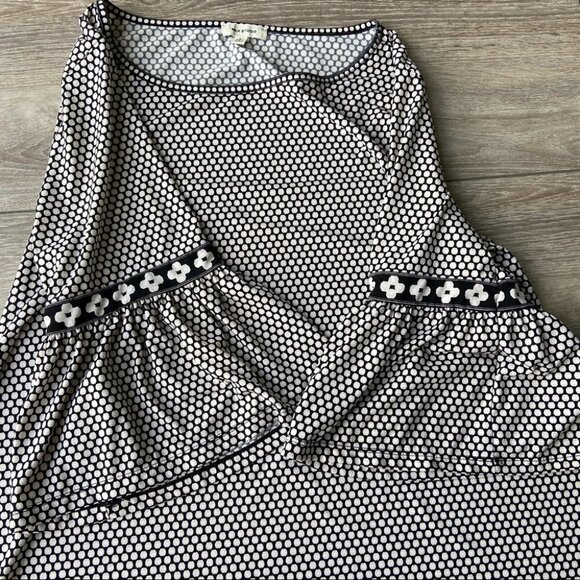 Max Studio Flared Sleeve Stretchy Crepe Tunic Blouse  Mini Dress - Picture 8 of 12